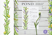 Botanical Watercolor Clipart Set, a Decorative Illustration by AnitaPol (Thumbnail 8 of 21)