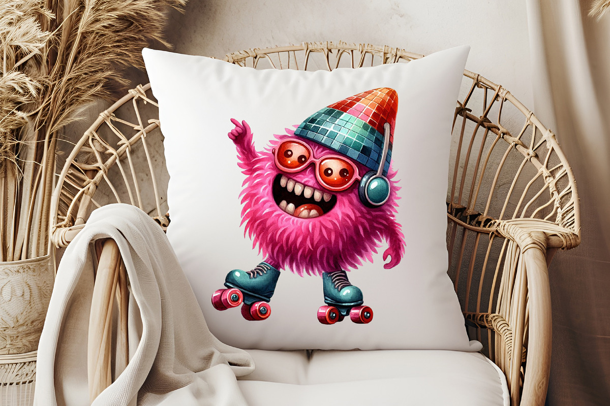 Retro Monster PNG Sublimation Bundle, an Illustration by Pixels.Craft (Photo 7 of 7)