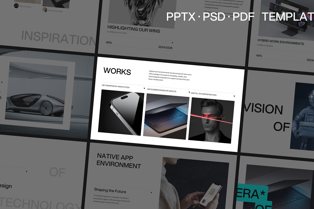 BLED Futuristic Minimalist Deck, a Presentation Template by Goashape Studio (Photo 9 of 10)