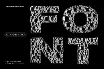 Soap Bubbles Font, a Handwritten Font by Handmadefont