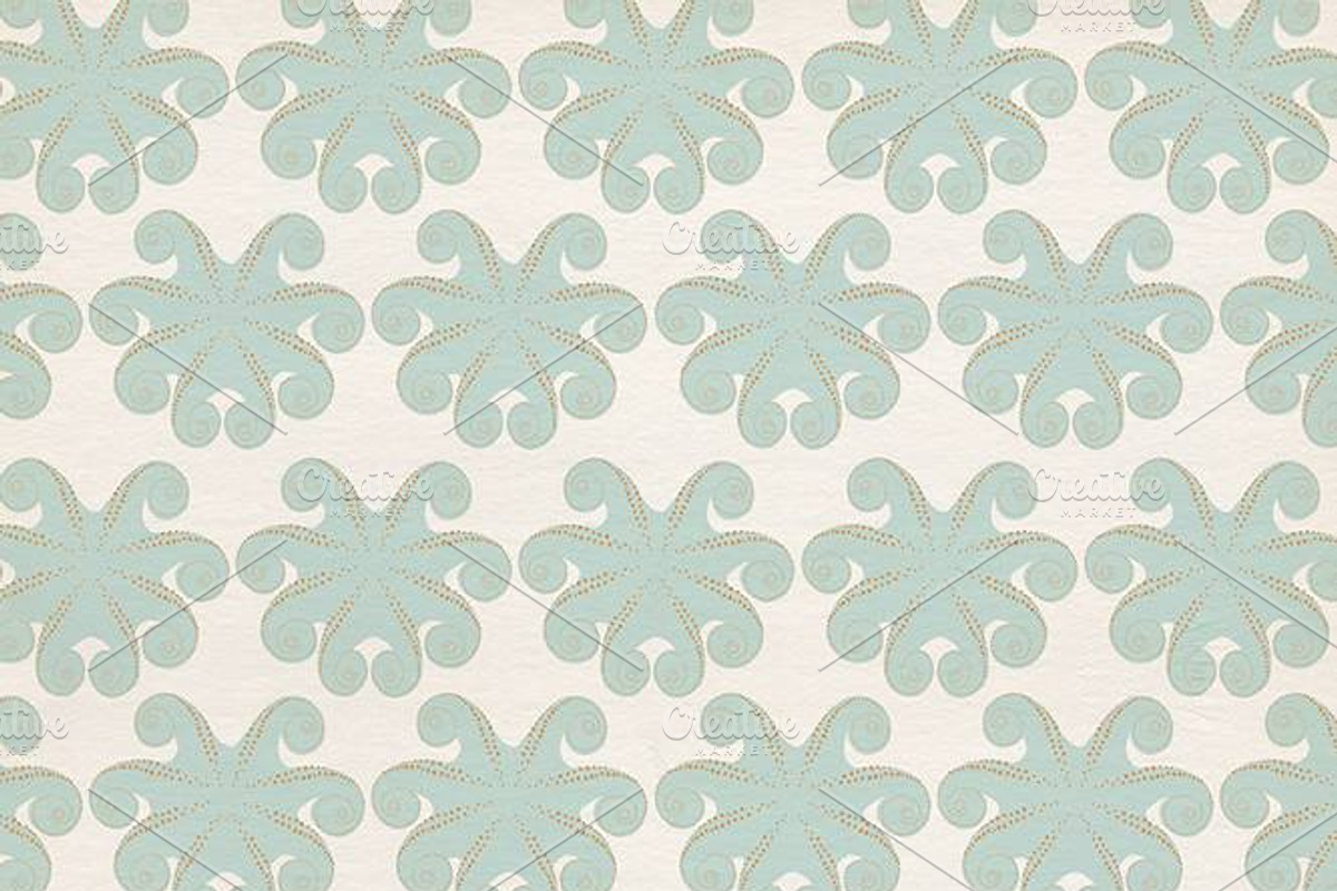 Rosy Shoals: Gold and Watercolors, a Pattern Graphic by Blixa 6 Studios (Photo 4 of 5)