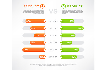 Comparison table, compare, an Illustration by Vector Tradition