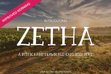 Zetha - a Hand Drawn Serif Font