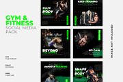 Fitness coach social media templates, a Social Media Template by Warm Snow (Thumbnail 1 of 3)