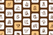 40 Animated History Doodle Icons, an Outline Icon by Vectors Market (Thumbnail 3 of 4)