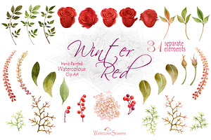 Red Roses Clipart Collection