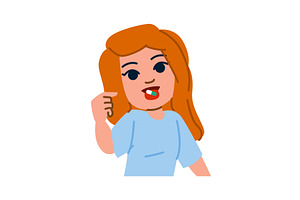 Redhead woman taking medicine pill, an Object Illustration by pikepicture