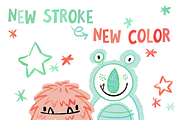 COLOR MAGIC Brushes for Procreate, a Brush Add-On by AnniaArt (Thumbnail 2 of 9)