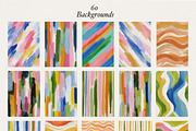 Artisan Lines - Painted Backgrounds, a Background Graphic by Essentially Nomadic (Thumbnail 7 of 9)