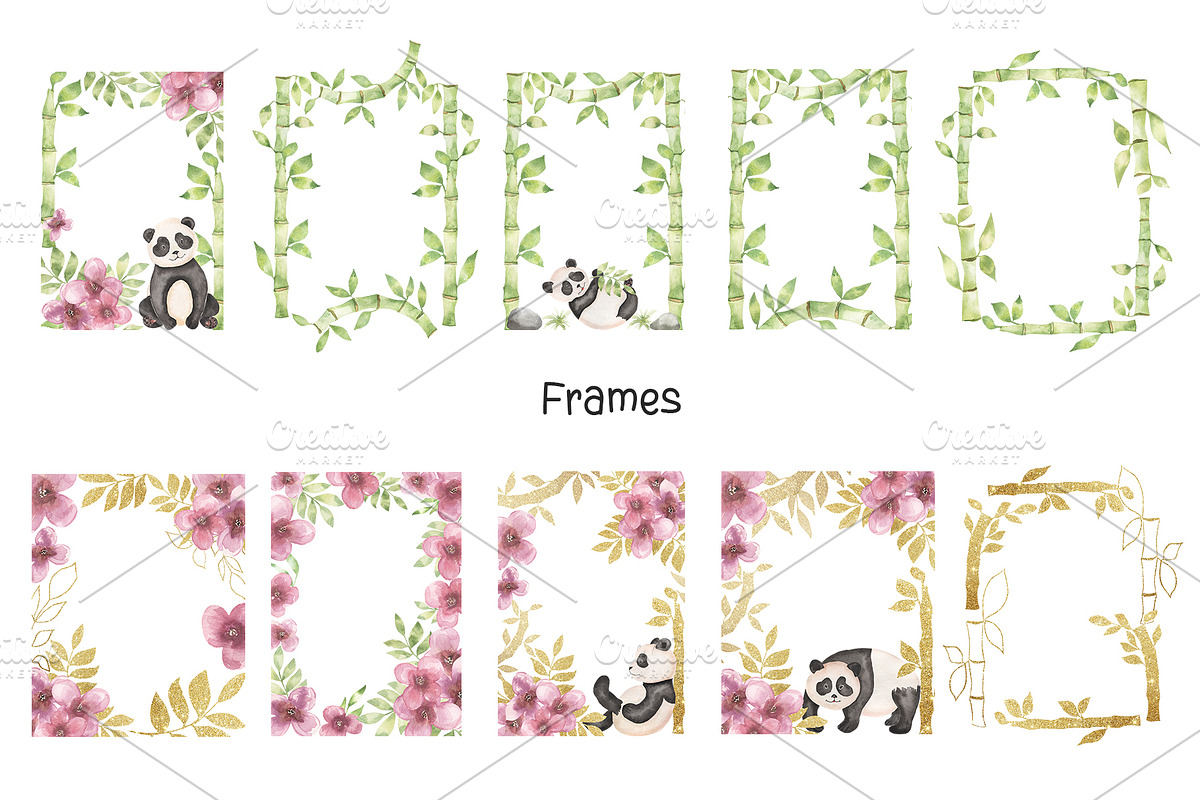 Panda Garden, an Animal Illustration by MayaNavits (Photo 5 of 19)