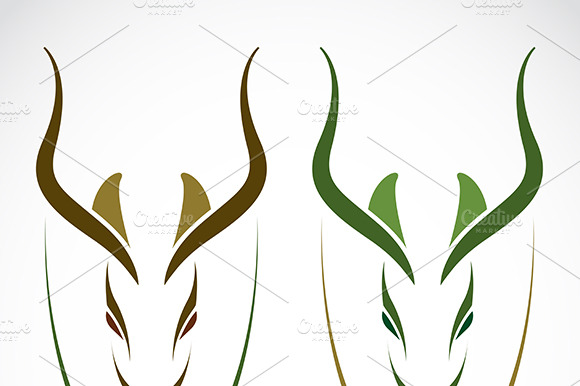 Vector Image Of An Head Impala