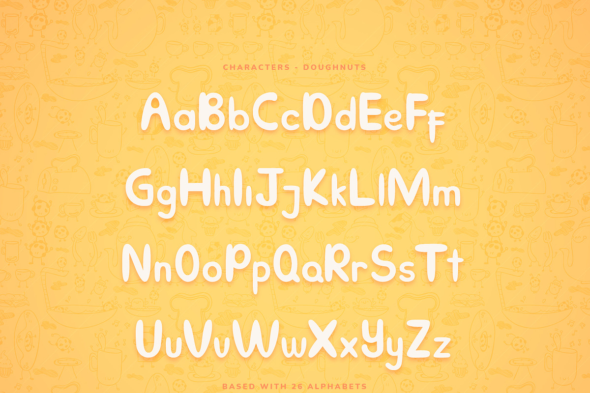 Doughnuts Cute Display Font, a Script Font by infernostudio3 (Photo 8 of 10)