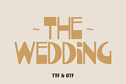 The Wedding - Elegant Font Types, a Font by KiddoGlyphs Studio (Thumbnail 1 of 3)