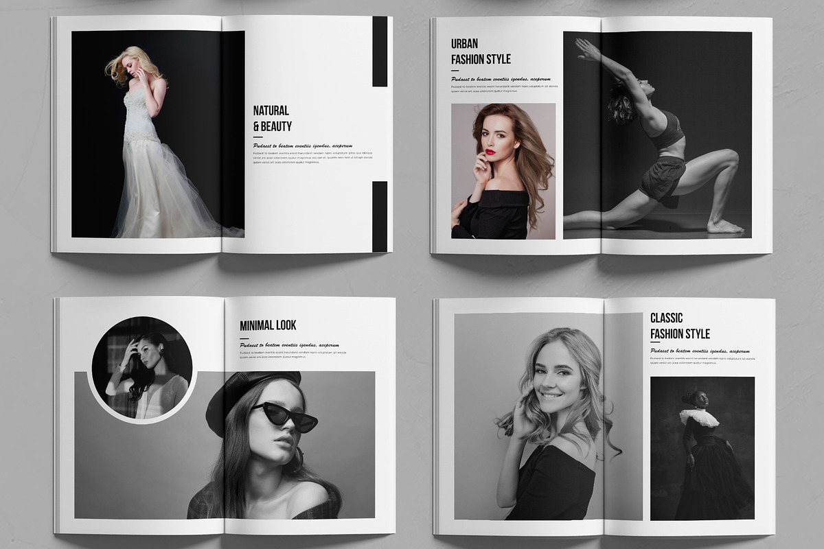 Fashion Magazine Layout, a Magazine Template by MightyDesign (Photo 3 of 6)