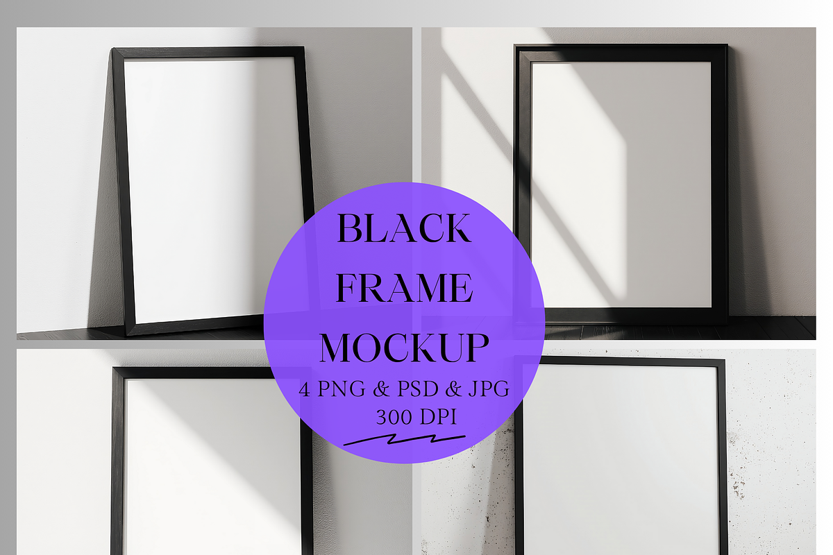 Black Frame Mockup | Poster Mockup, a Product Mockup by StormDigitalArt
