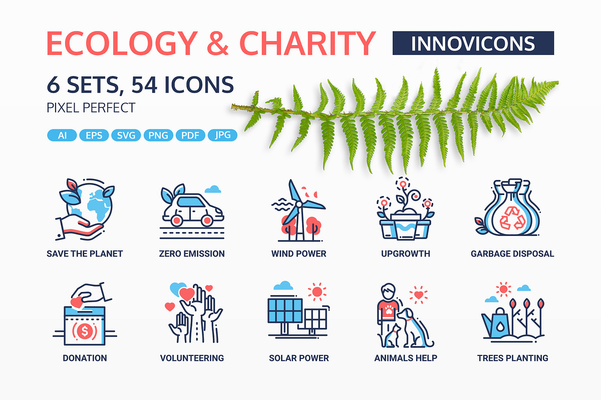 Innovicons - Ecology & Charity Icons, an Outline Icon by Boyko Pictures (Photo 1 of 9)