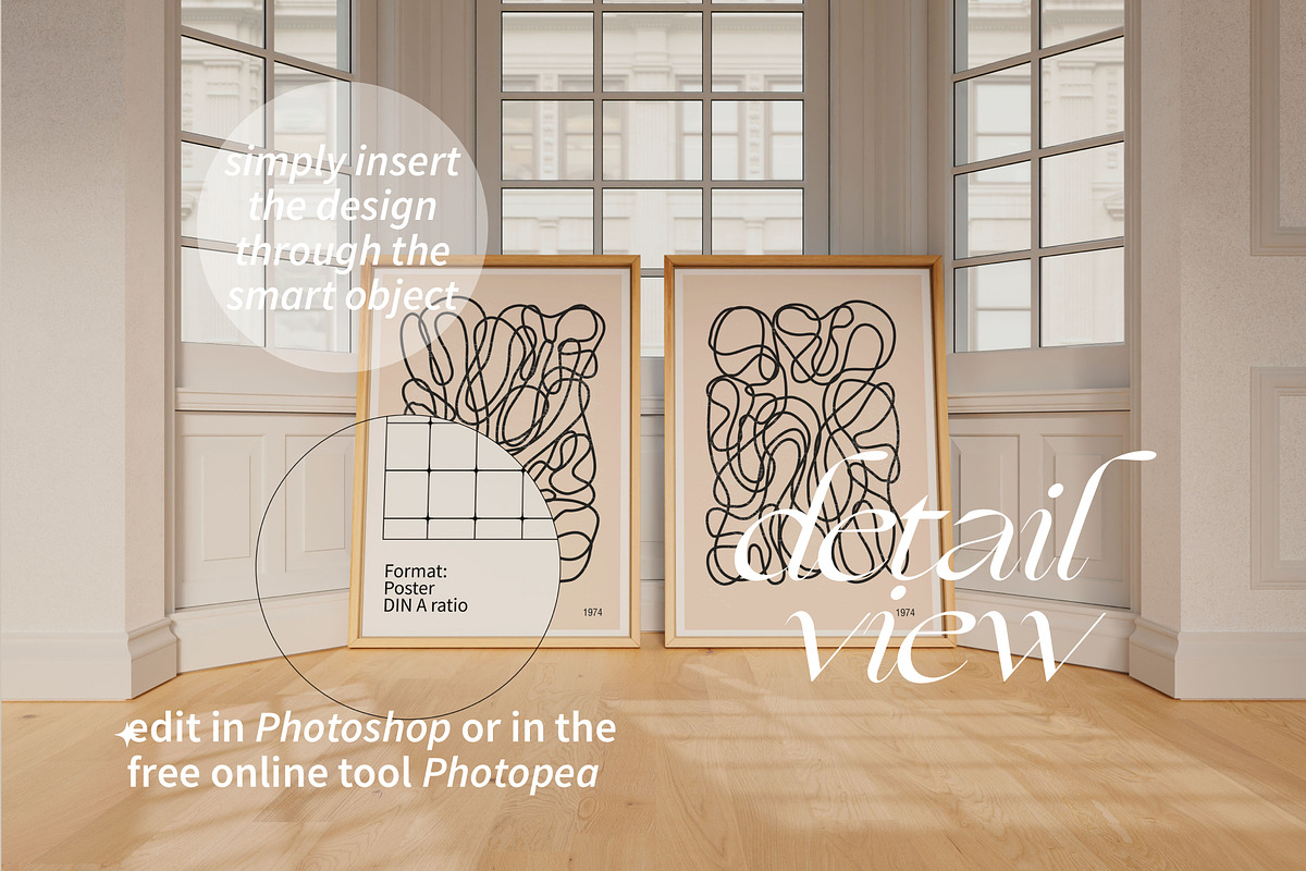 Two Frame Mockups DIN A Ratio, a Household Mockup by Bonumo (Photo 4 of 9)