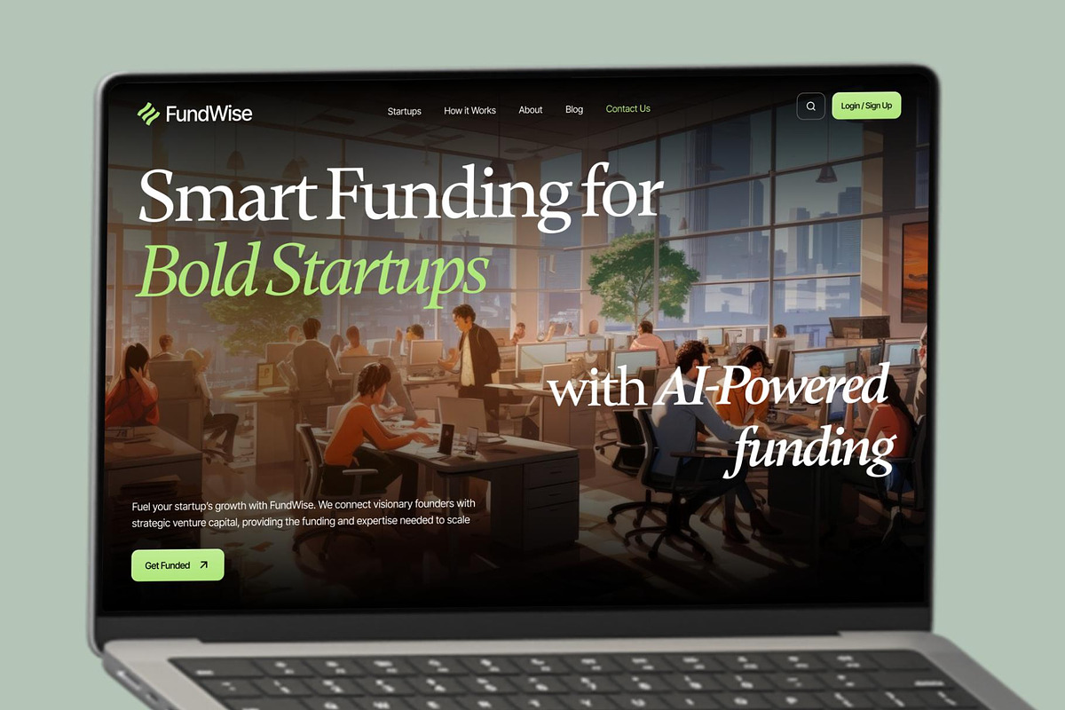FundWise - Smart Funding Startups AI, an UI Kit Template by Creative Perspective (Photo 6 of 8)