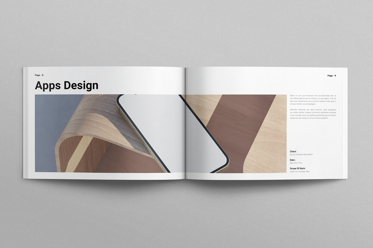 Graphic Design Portfolio Landscape, a Brochure Template by E-Type (Photo 4 of 8)