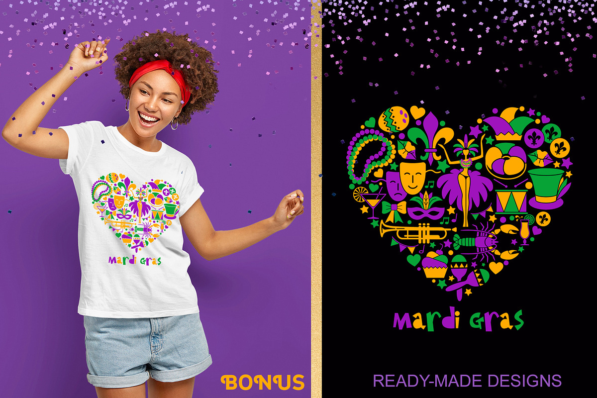 Mardi Gras Icons and Symbols, an Icon by KlavaProDesign (Photo 2 of 3)