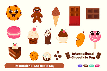 Chocolate Day Illustration Pack