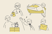TOMMY PNG LINE ART (45 elements), a Person Illustration by Bonfloret Studio (Thumbnail 4 of 10)