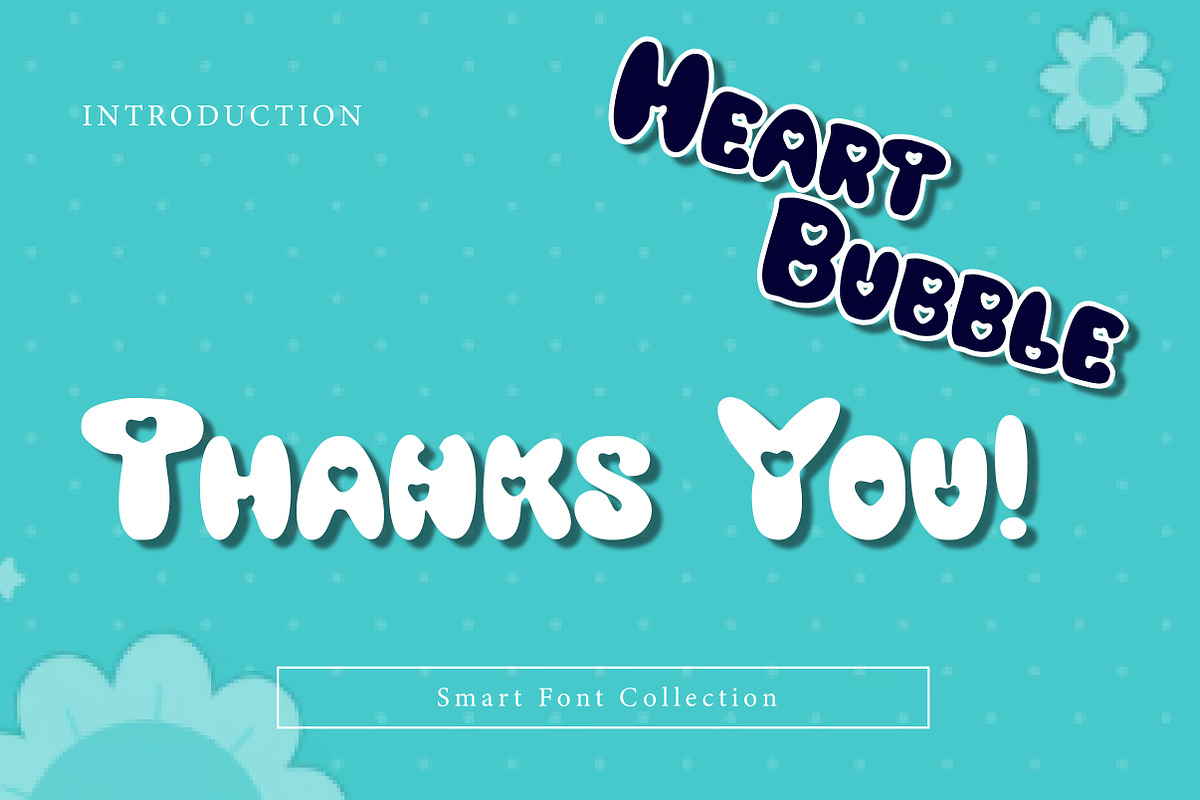Heart Bubble, a Font by Wow Magic (Photo 3 of 3)
