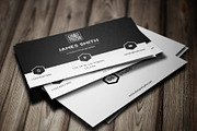 Black & White Minimal Business Card, a Business Card Template by PSD Storm (Thumbnail 5 of 5)