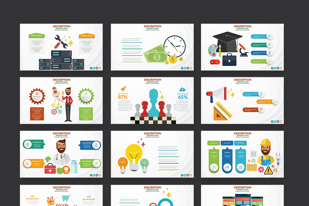 3 IN 1 Keynote Presentation, a Presentation Template by Graphicgo (Photo 24 of 30)