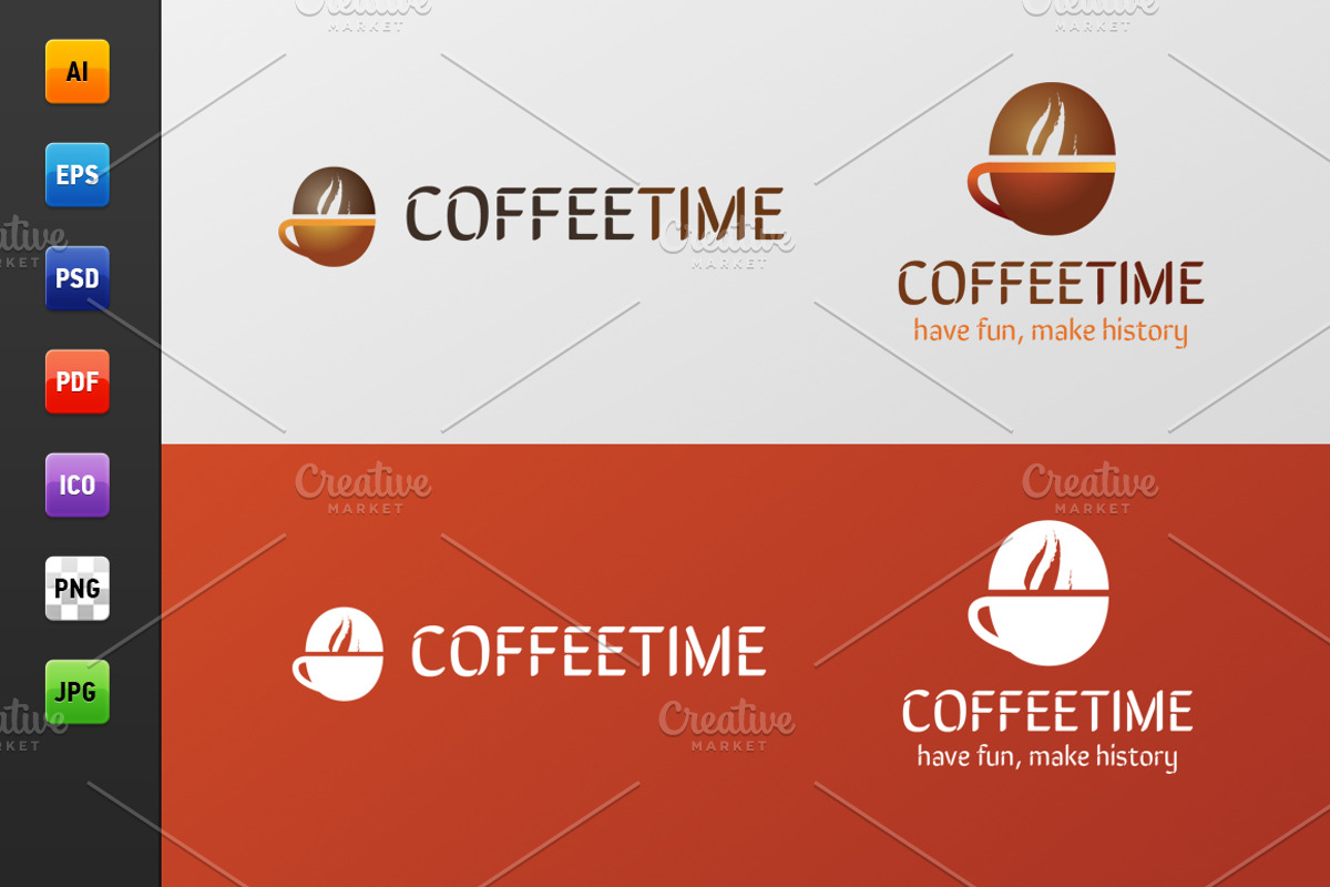 Coffee Time Logo, a Branding & Logo Template by Web Design Label (Photo 2 of 5)