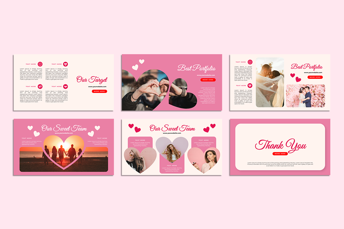 Happy Valentine Day - PowerPoint, a Presentation Template by QR Design Studio (Photo 3 of 3)