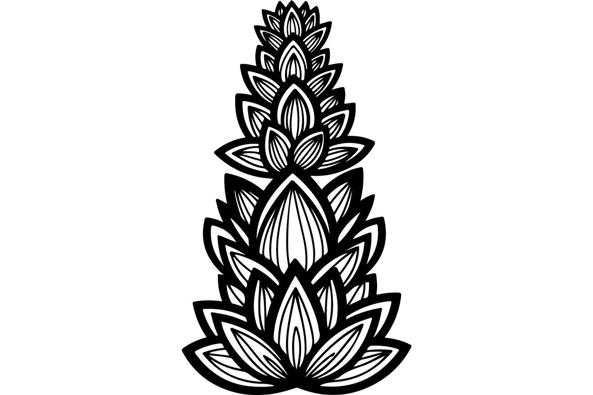 Decorative Flower Panel Vector, an Object Graphic by Designer_Momina (Photo 9 of 19)