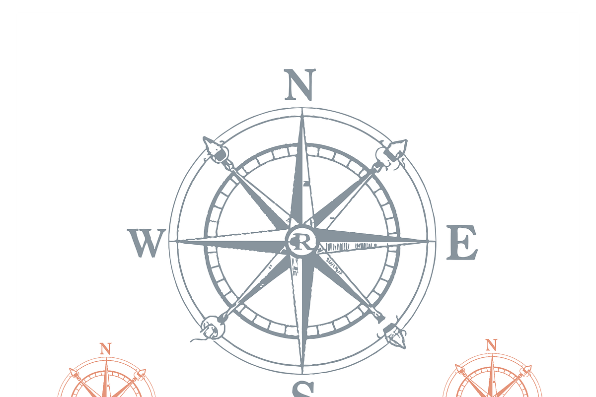 Stylish Compass Icon Set, a Food Illustration by CarWrap design (Photo 2 of 3)