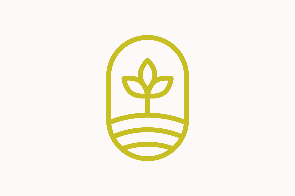 Sprout Oval Badge Nature Line Logo, a Branding & Logo Template by Signatoro (Photo 3 of 3)