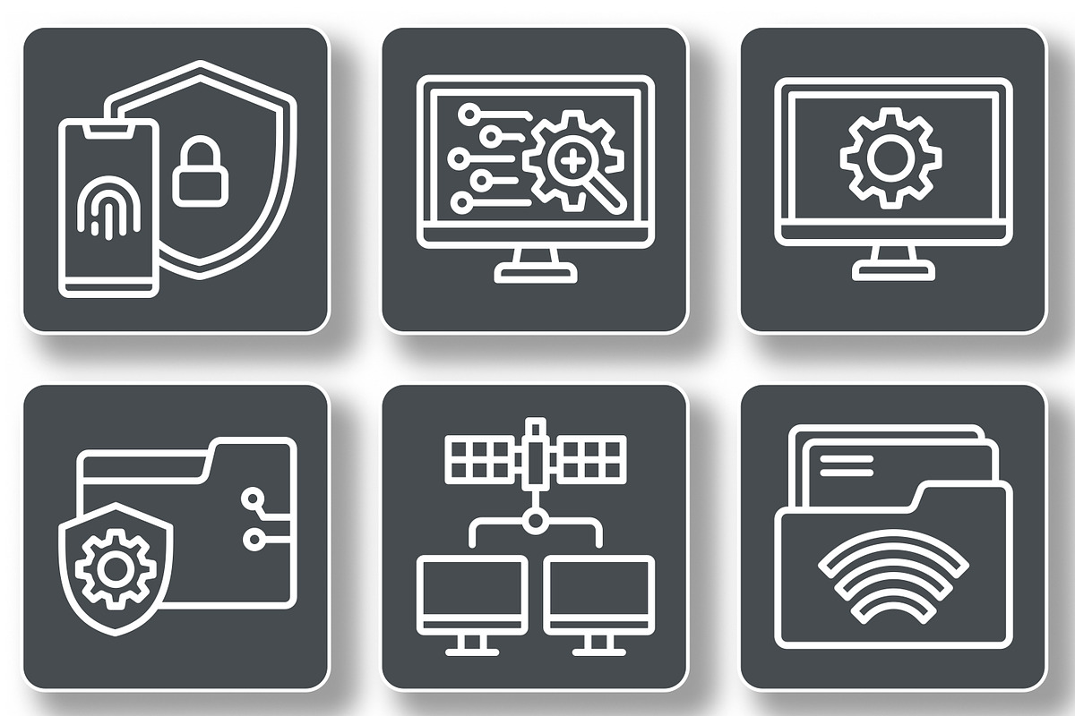 Technology and Digitalization Icons, an Icon by Tekuni (Photo 3 of 12)