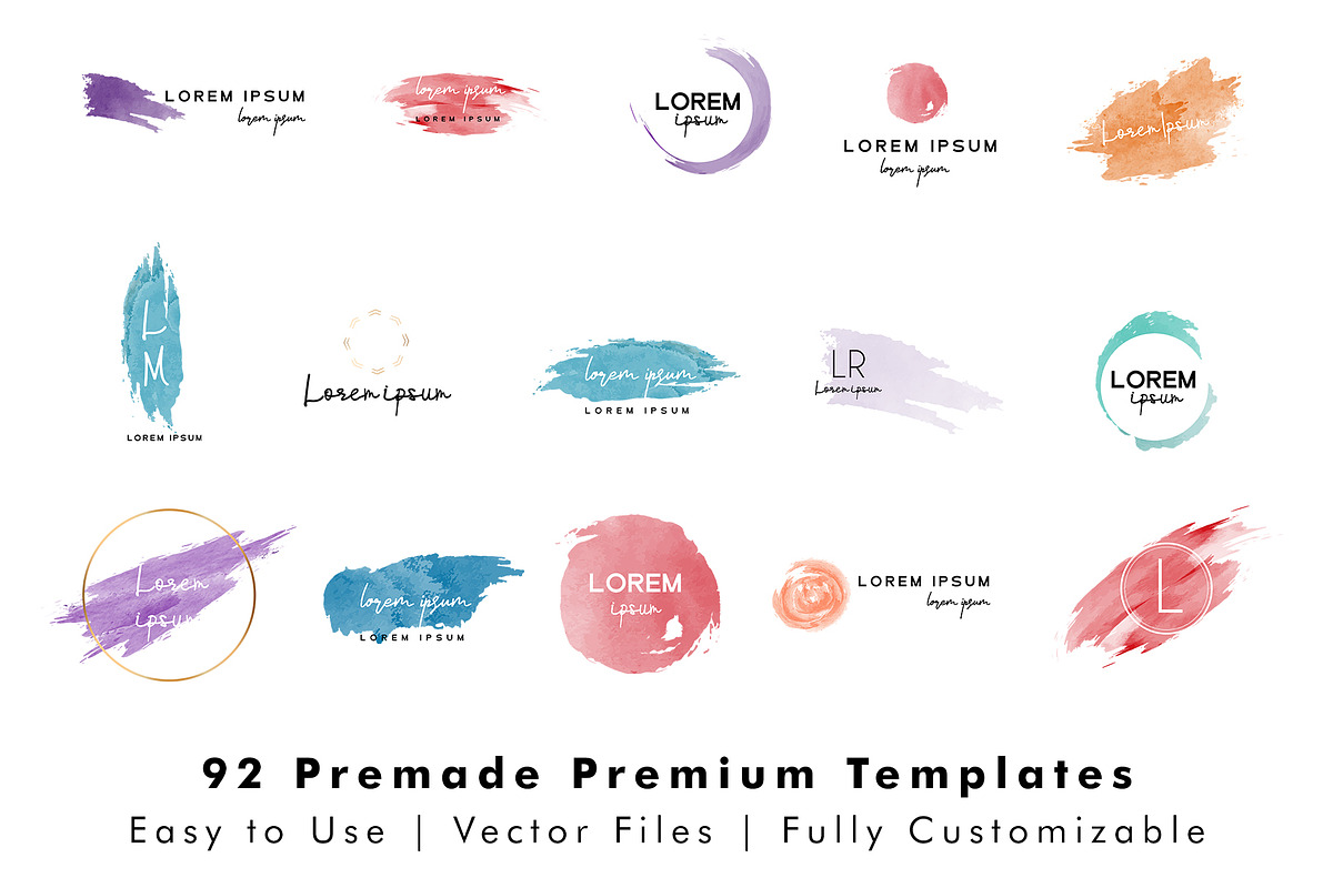Watercolor Logo Creator Pack, a Branding & Logo Template by Design Unique (Photo 13 of 15)