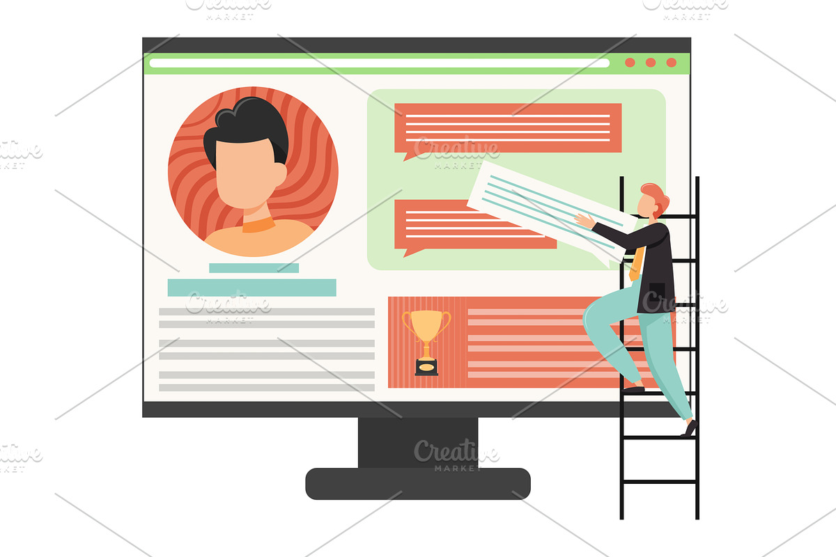 Website or landing page creation, an Object Illustration by Sky Pics Studio