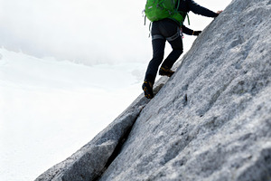 Determined Climber Ascending a Rocky, a Sports & Recreation Photo by Virgo Studio