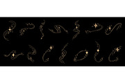 Golden star sparkles bursts trace, a Seasonal Illustration by Buch&Bee (Thumbnail 1 of 3)