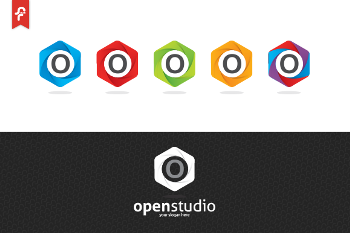 Open Studio Logo, a Branding & Logo Template by ft.studio