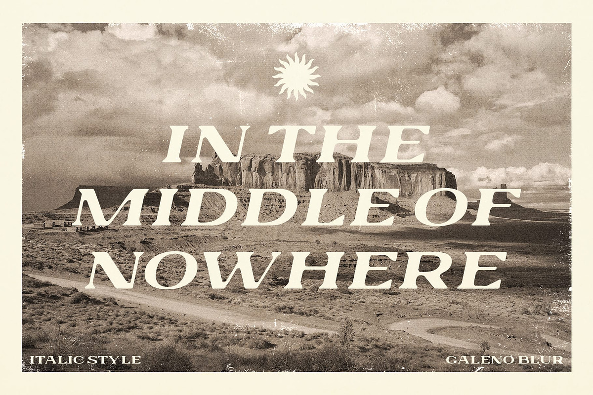 Galeno Blur, a Serif Font by Craft Supply Co. (Photo 6 of 8)