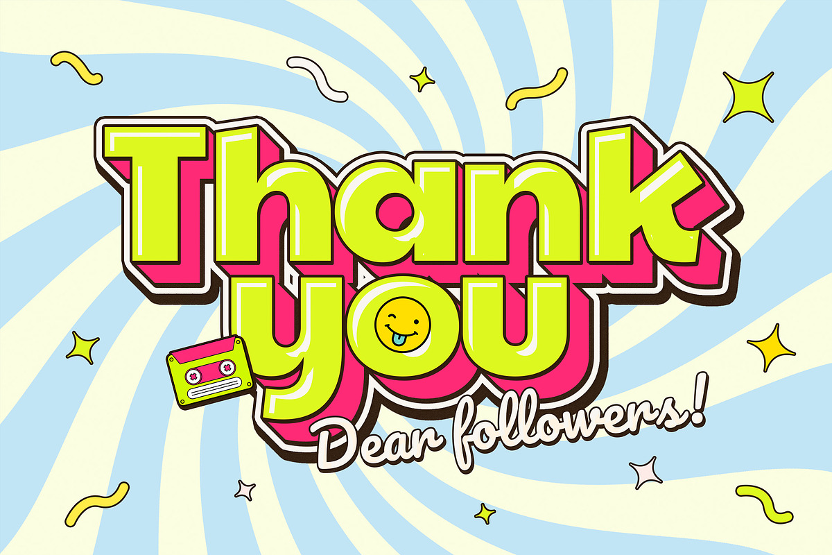 Thank You Text Effect, a Marketing Template by Andrew Skoch Design (Photo 2 of 6)