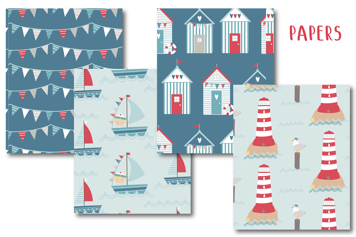By the Sea paper, a Pattern Graphic by Poppymoondesign (Photo 2 of 2)