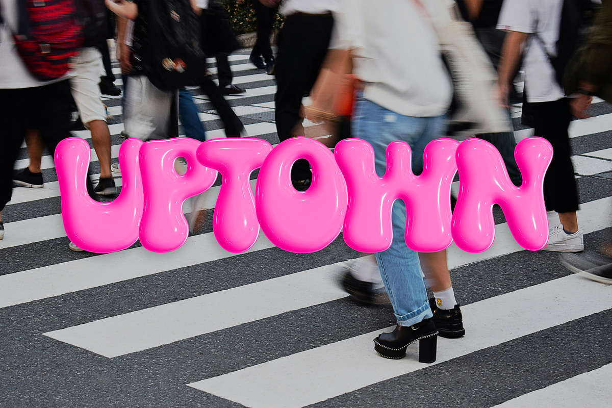 Bubble Gum | Pink 3D SVG Color Font, a Serif Font by The Creative Bix (Photo 2 of 14)