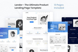 Lander - Landing Page UI Kit Figma