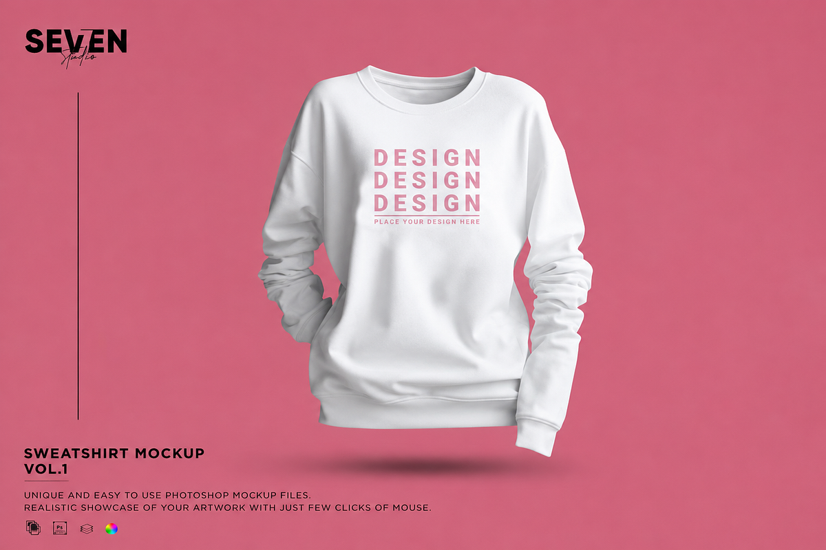 Sweatshirt Mockup, a Shirt Mockup by Se٧enStudio (Photo 1 of 2)
