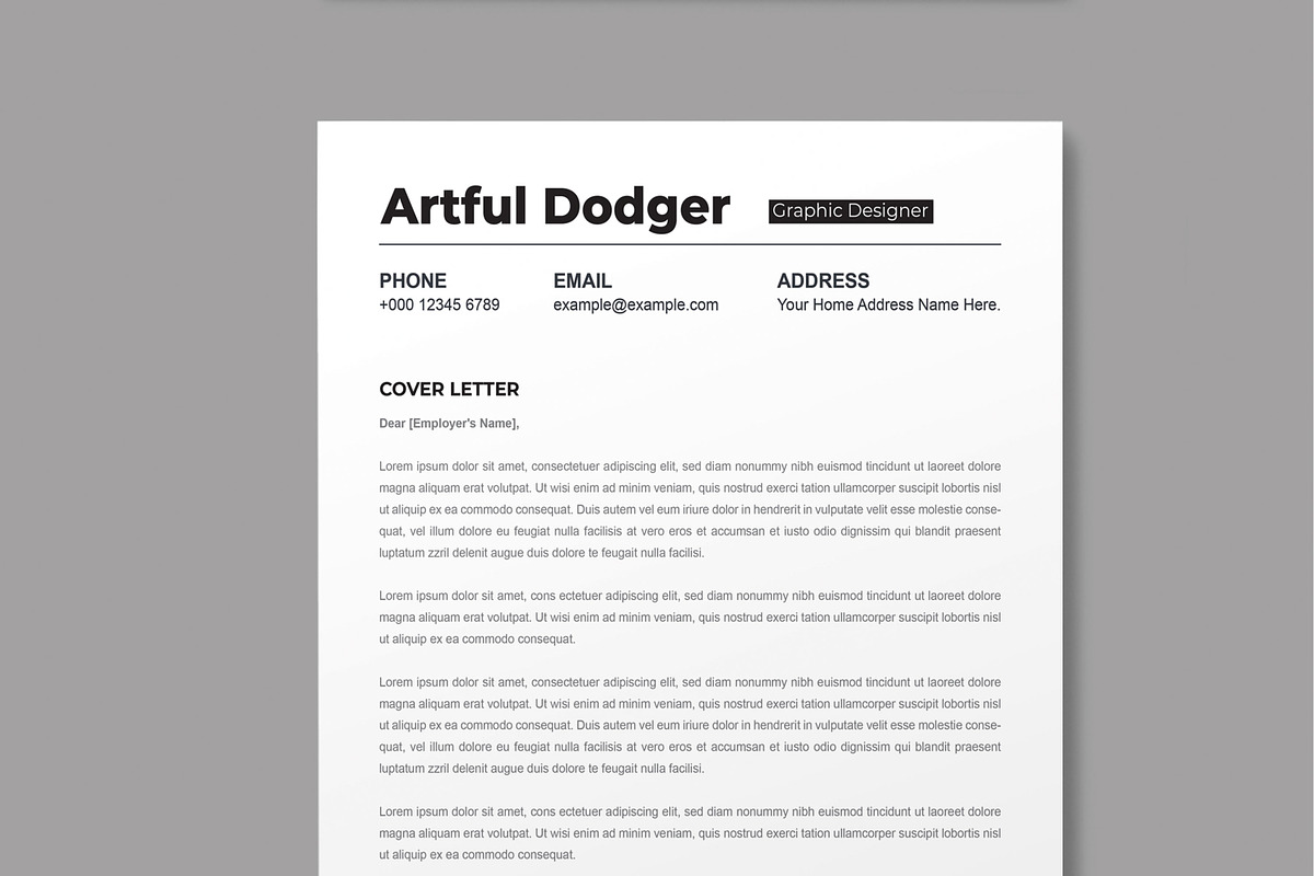 Resume Template, a Resume Template by MightyDesign (Photo 6 of 10)