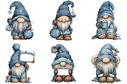 Adorable Blue Christmas Gnome, an Illustration by DreamArtGraphic (Thumbnail 4 of 4)