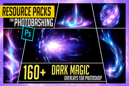 160+ Dark Magic spell Overlay Effect, an Object Graphic by Mikel Blazgad
