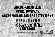 Playing Fake - Bad Display Font, a Font by Gassstype (Thumbnail 8 of 8)